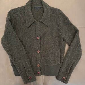 Banana Republic Dark Green Teddy Jacket